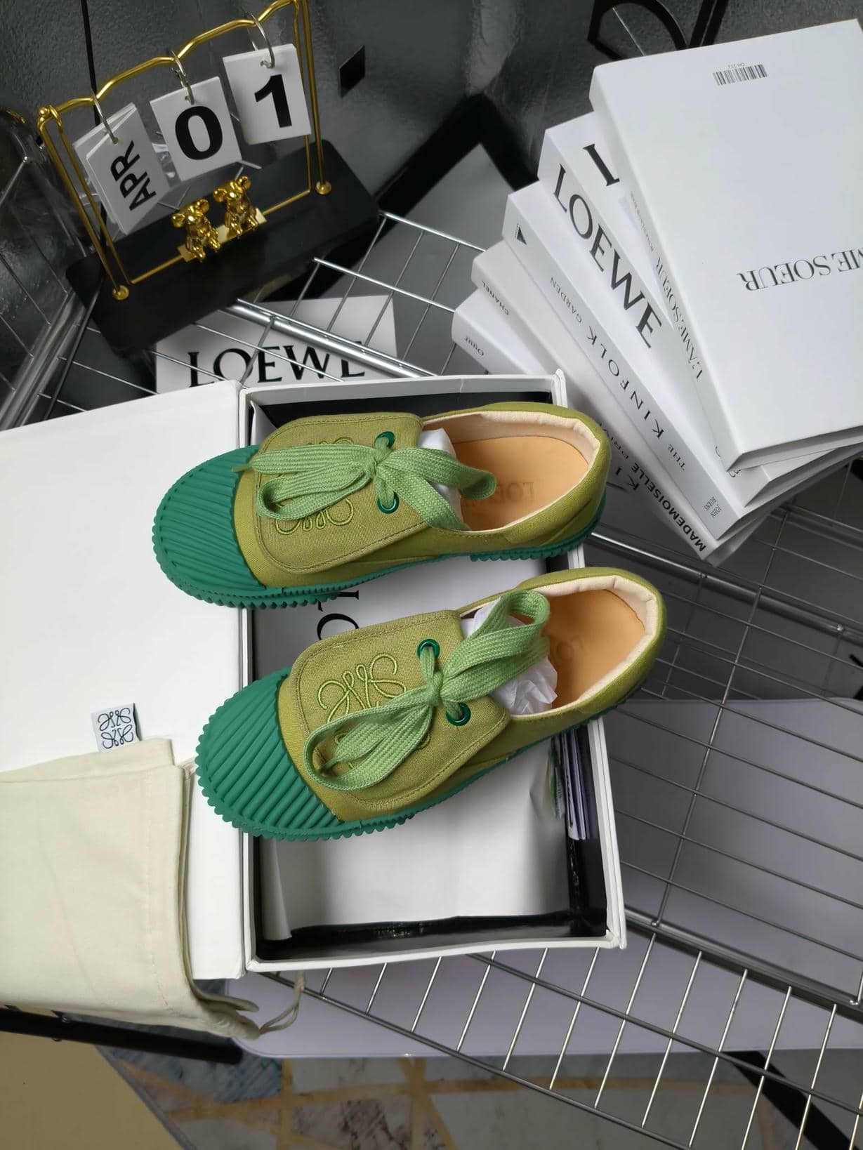 LOEWE canvas sneakers-9